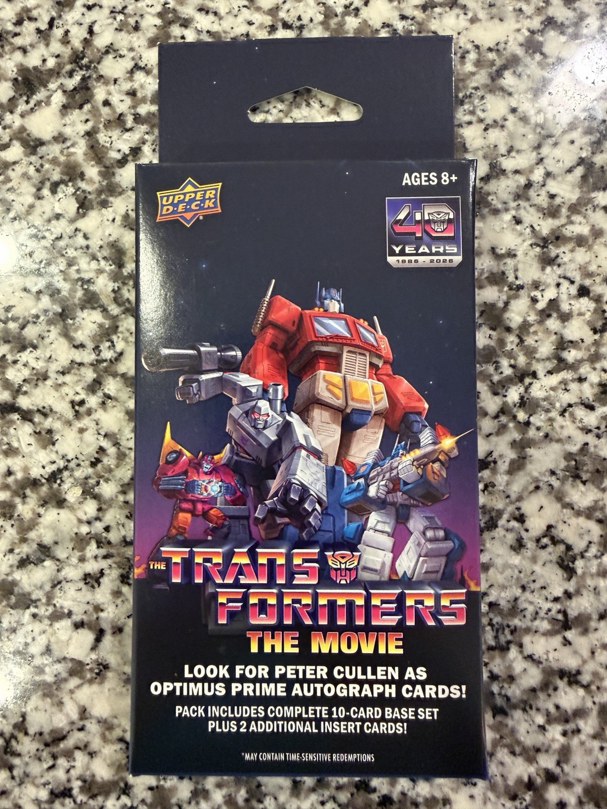 2026 Upper Deck Transformers The Movie 40th Anniversary Box 12 Cards New/Sealed 2026 Upper Deck Transformers The Movie 40th Anniversary Box 12 Cards New/Sealed