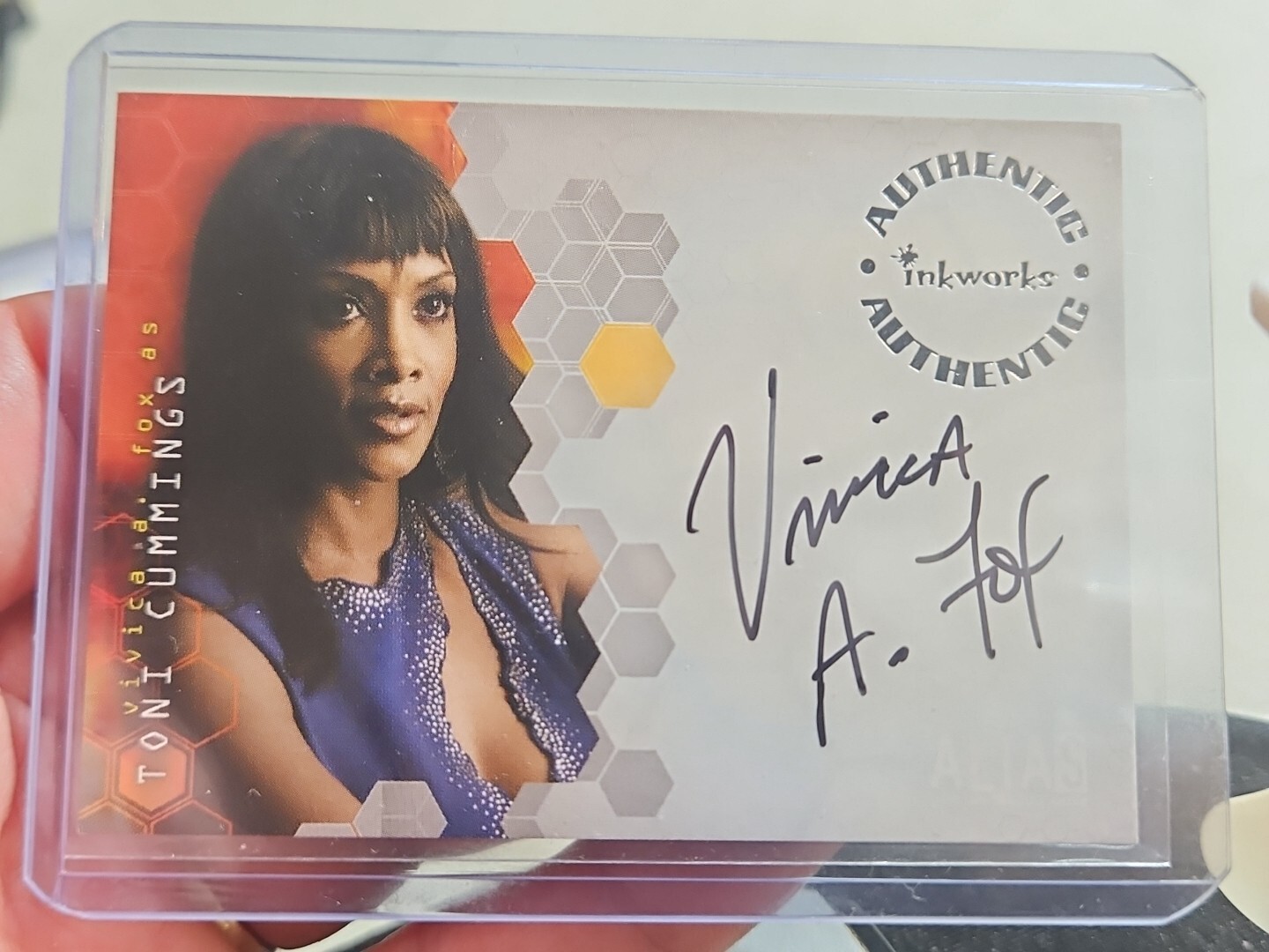 2004 Inkworks Alias Season 3 Auto Vivica A Fox Toni Cummings as #A24 Auto
