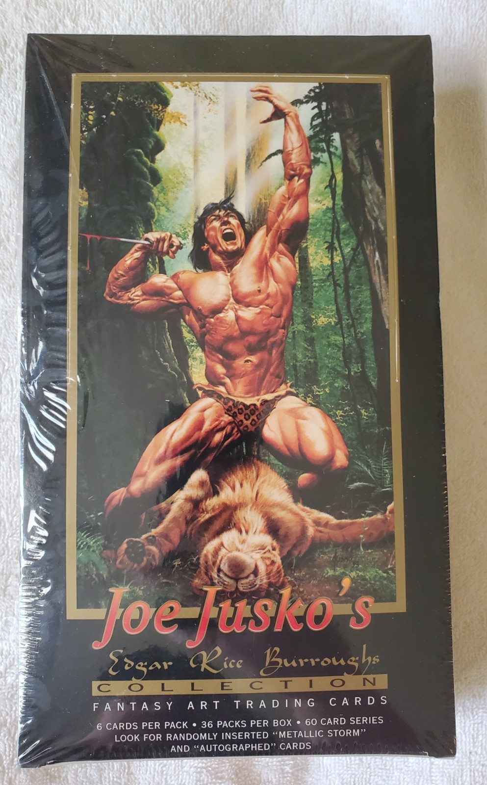 Joe Jusko’s Edgar Rice Burroughs Trading Card Box – FPG 1994 Sealed 36 Packs Joe Jusko’s Edgar Rice Burroughs Trading Card Box – FPG 1994 Sealed 36 Packs
