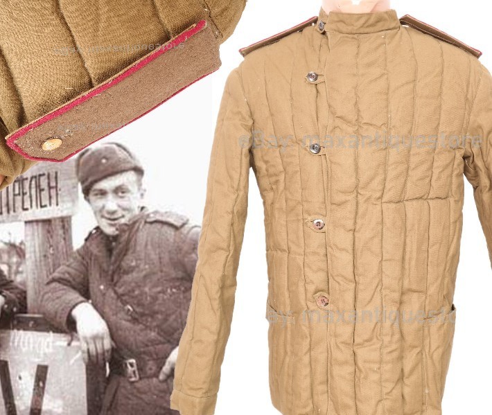WWII Soviet Army Infantry Vatnik Telogreika Red Army RKKA Padded Jacket Sz.3 M43