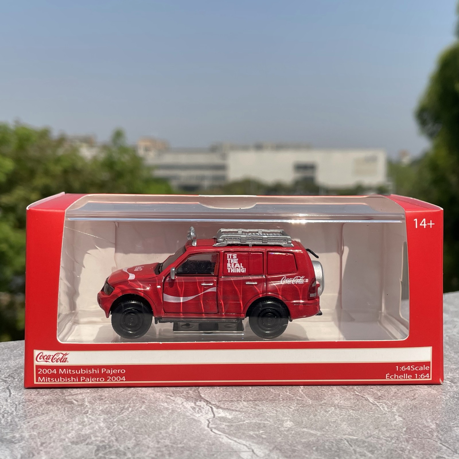 1:64 Red Pajero 4x4 Off-Road SUV Alloy Die-Cast JDM Model Car