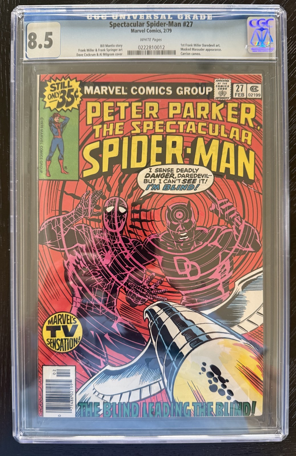 Peter Parker Spectacular Spider-Man #27 CGC 8.5 Marvel - 2/79 - White Pages