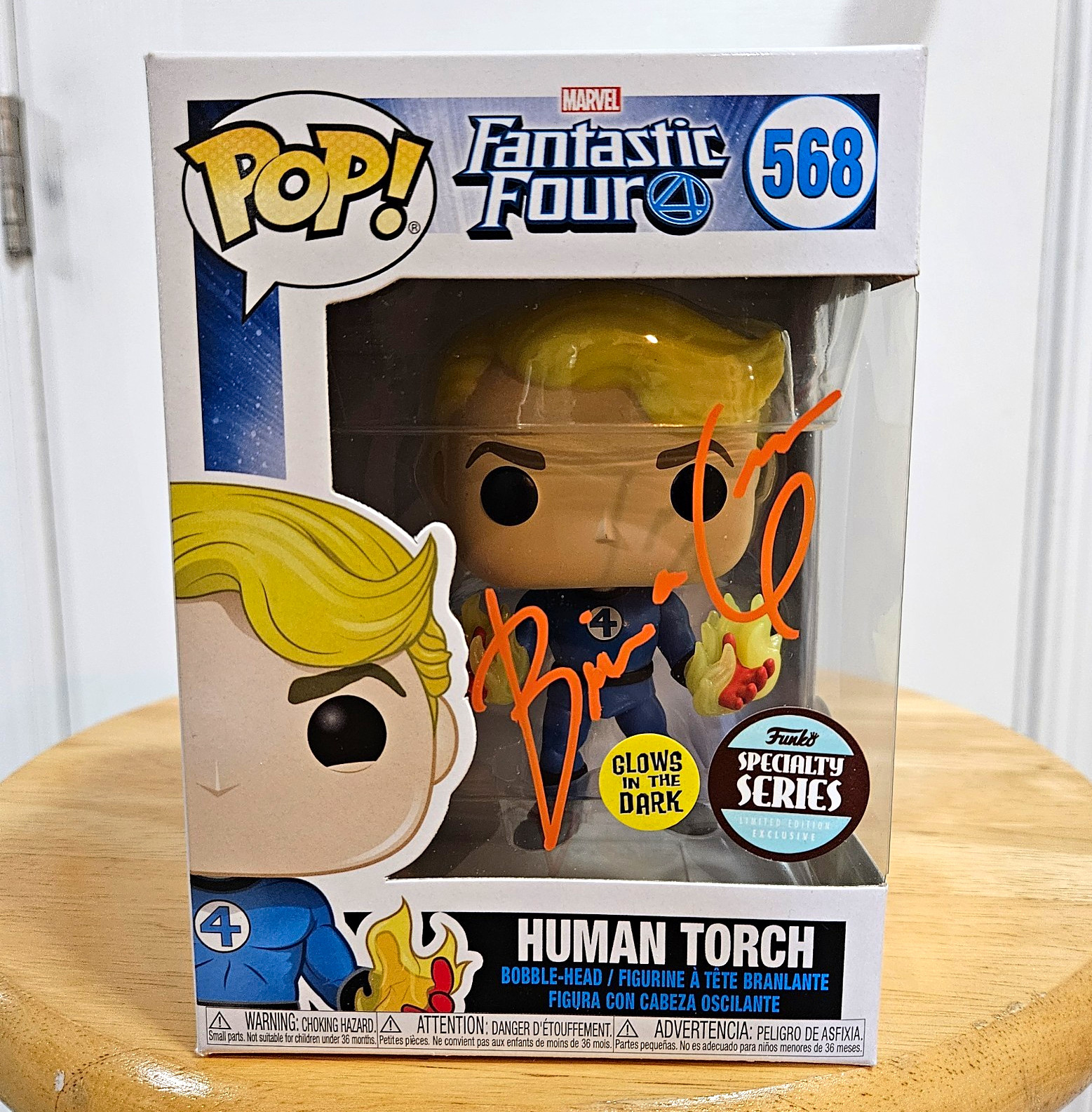 Brian Austin Green As Human Torch #568 GITD Signed JSA WGC069688