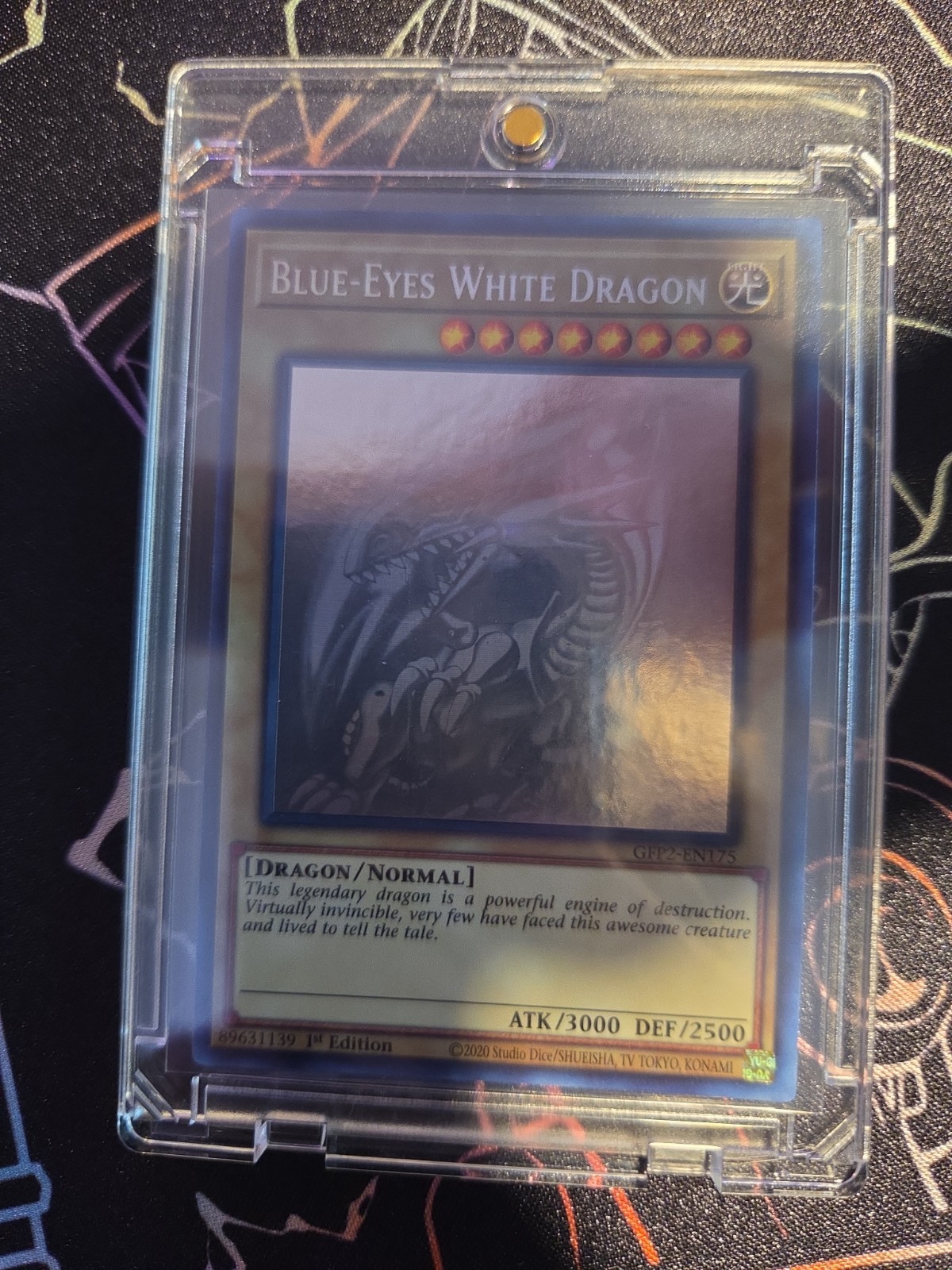Yu-Gi-Oh Blue-Eyes White Dragon Ghost Rare 1st Edition GFP2-EN175