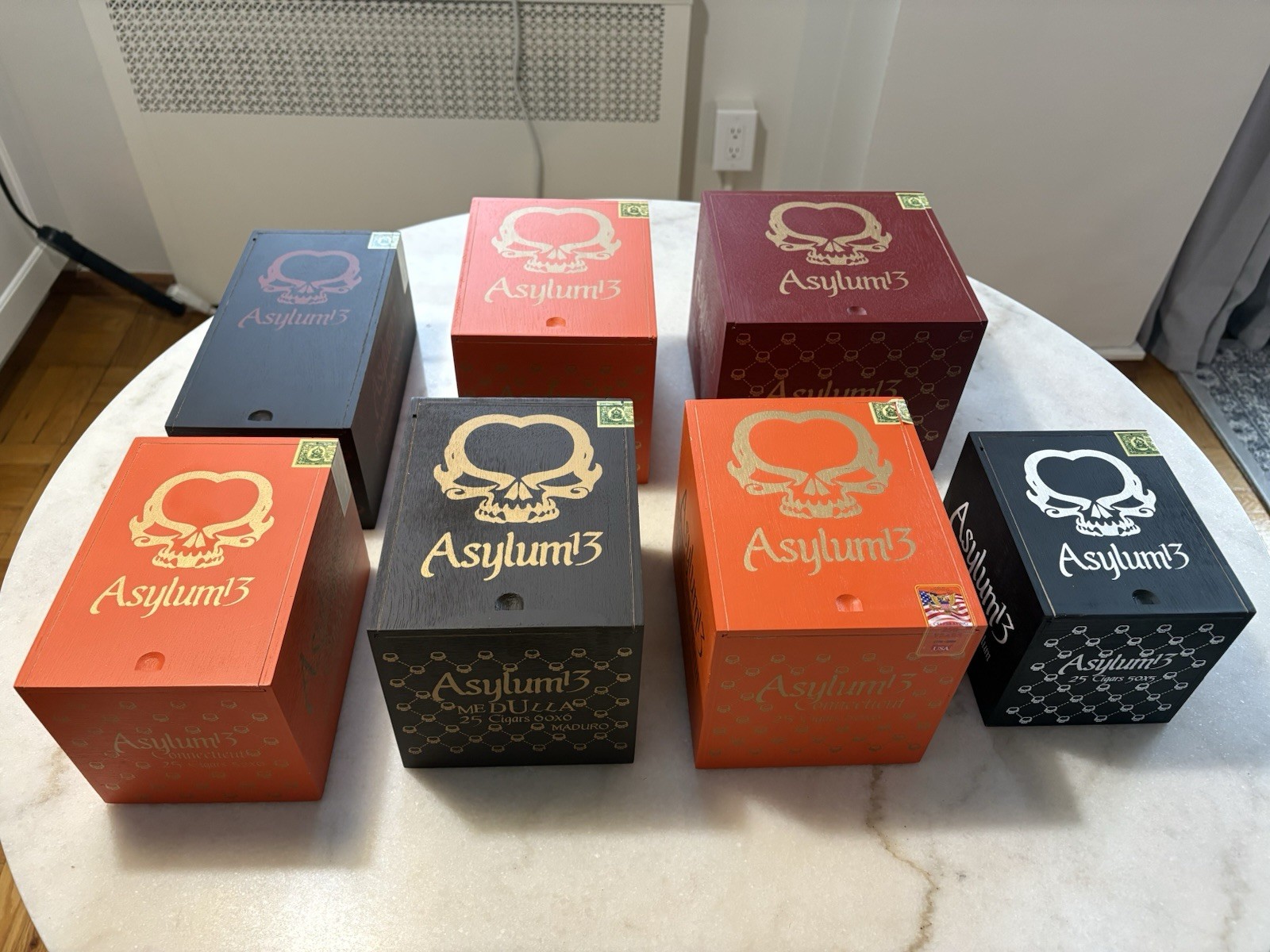 Asylum Empty Wood Cigar Boxes - For The Insane Cigar Fan In Your Life Asylum Empty Wood Cigar Boxes - For The Insane Cigar Fan In Your Life