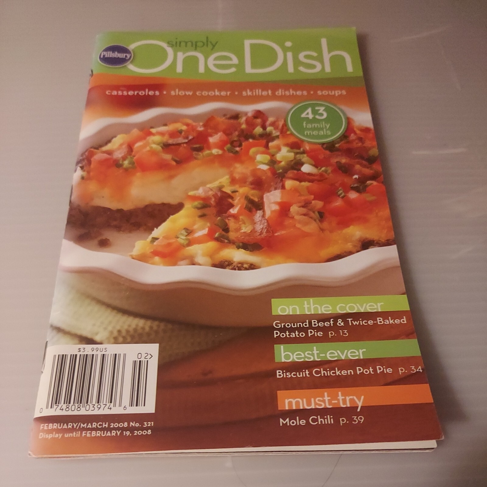 2008 Feb/Mar., Pillsbury Classic Cookbook #321 \