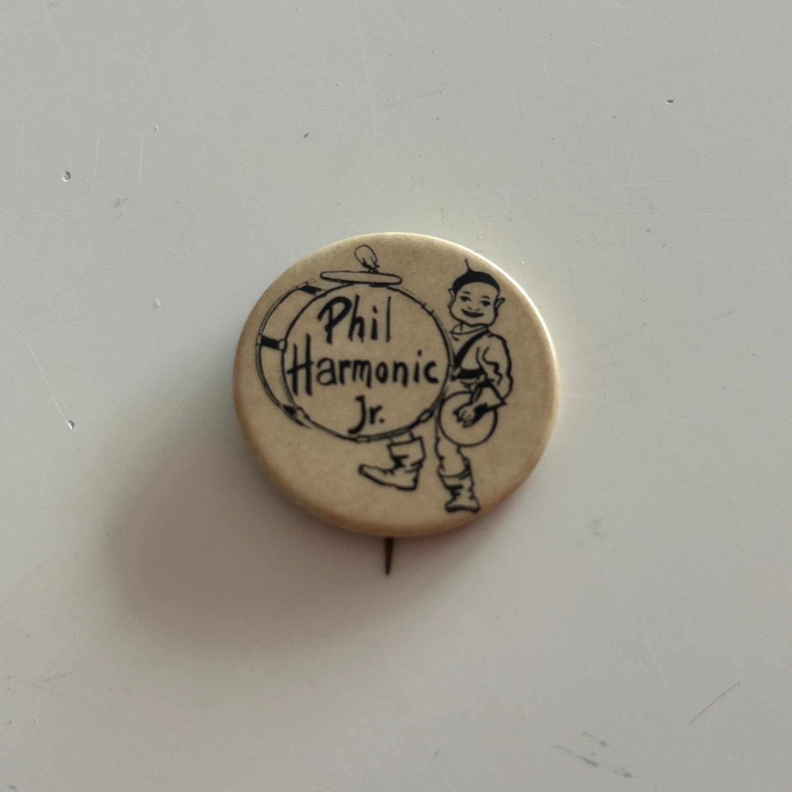 Vintage Phil Harmonic Jr Pinback Button Music Memorabilia Celluloid Pin Vintage Phil Harmonic Jr Pinback Button Music Memorabilia Celluloid Pin