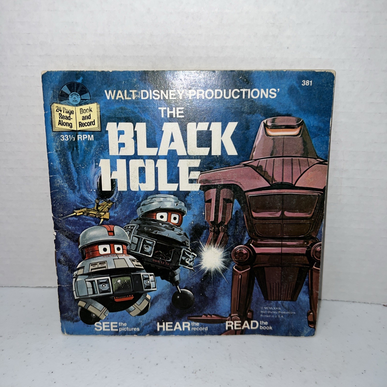 1979 The Black Hole 24 Page Read Along Book And Record Walt Disney Productions
