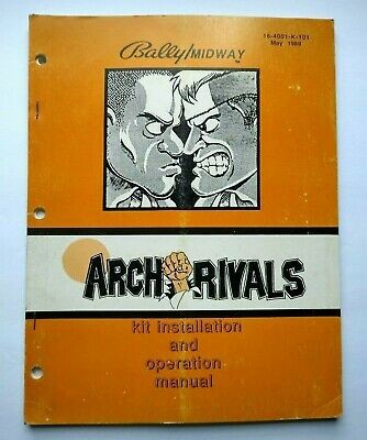Bally Midway Arch Rivals Arcade Service Repair MANUAL 1989 With Schematics Bally Midway Arch Rivals Arcade Service Repair MANUAL 1989 With Schematics