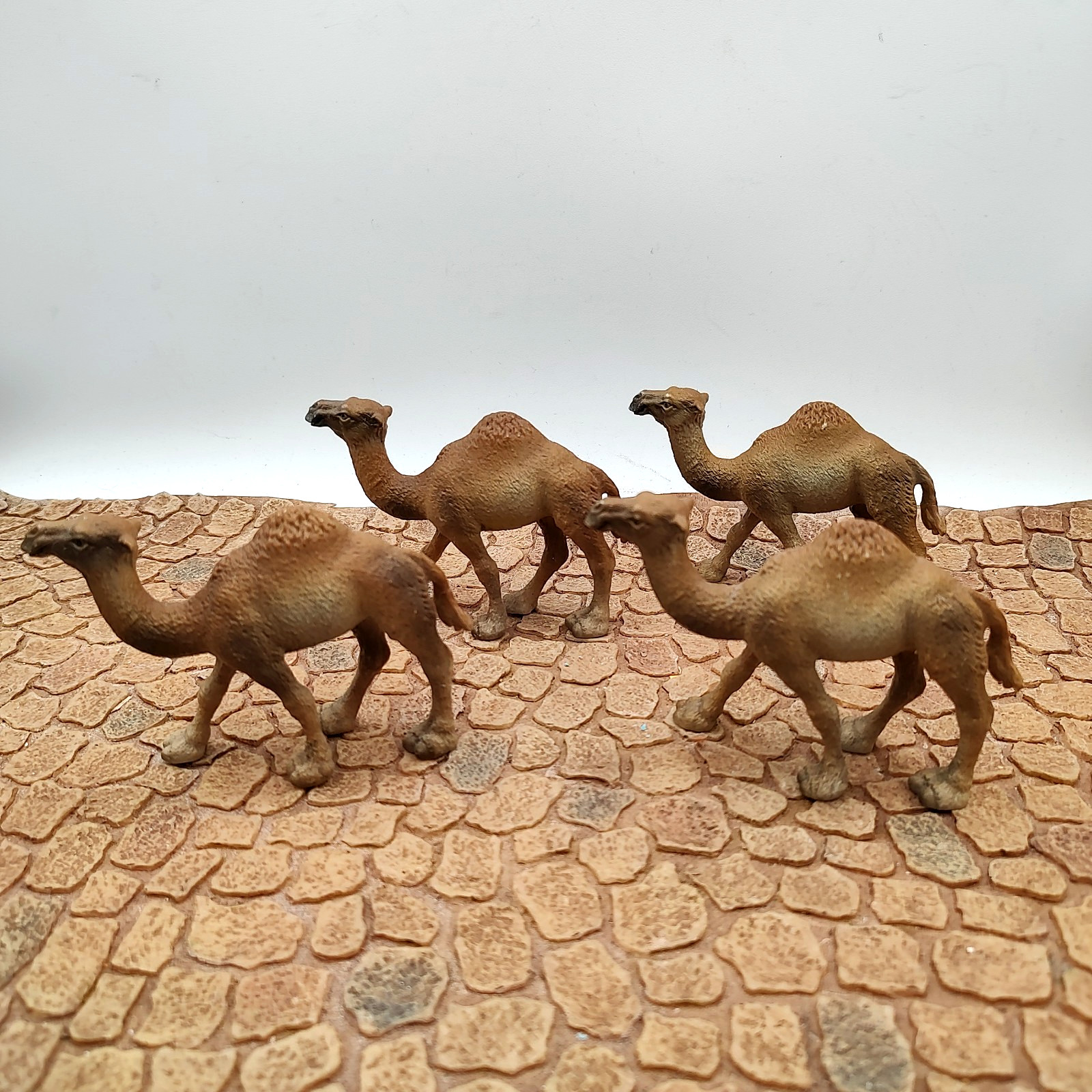 Vintage 1991 Schleich Camel Figurines One Hump Lot of 4 Vintage 1991 Schleich Camel Figurines One Hump Lot of 4