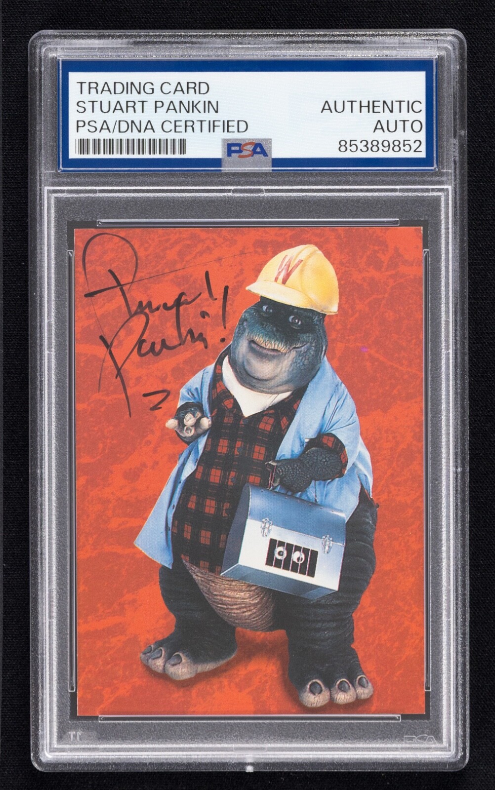 Stuart Pankin Signed 1992 Pro Set Dinosaurs Card #11 (PSA) Earl Sinclair Stuart Pankin Signed 1992 Pro Set Dinosaurs Card #11 (PSA) Earl Sinclair