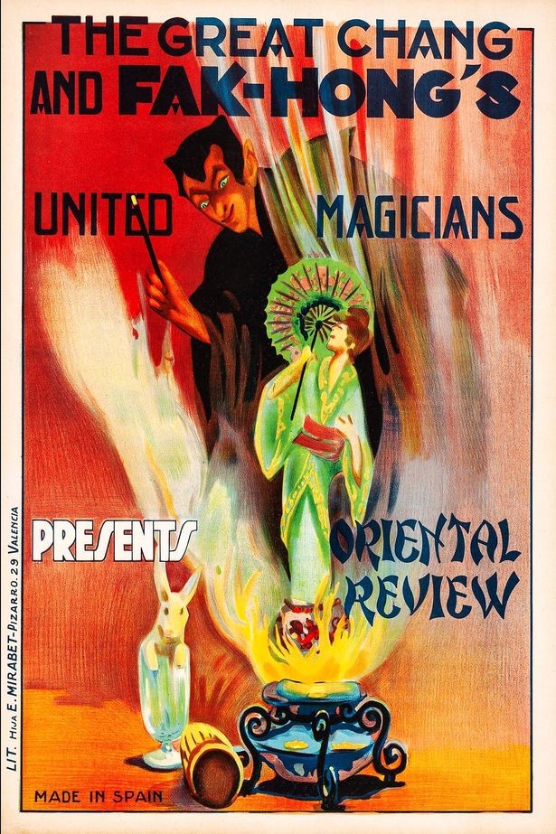 ✨ The Great Chang and Fak-Hong\'s Oriental Review Poster 24x36” - Vintage Magic