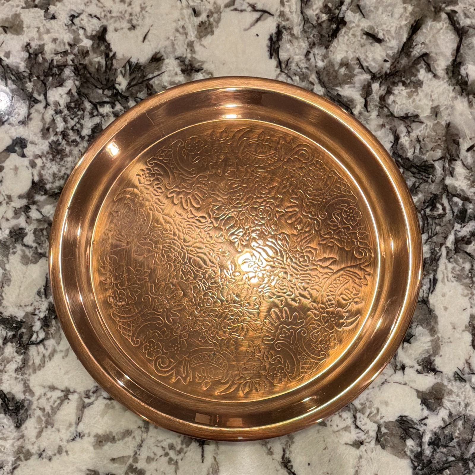 Vintage Princess House Heritage Collection Solid Copper Serving Tray 12 Inch Vintage Princess House Heritage Collection Solid Copper Serving Tray 12 Inch