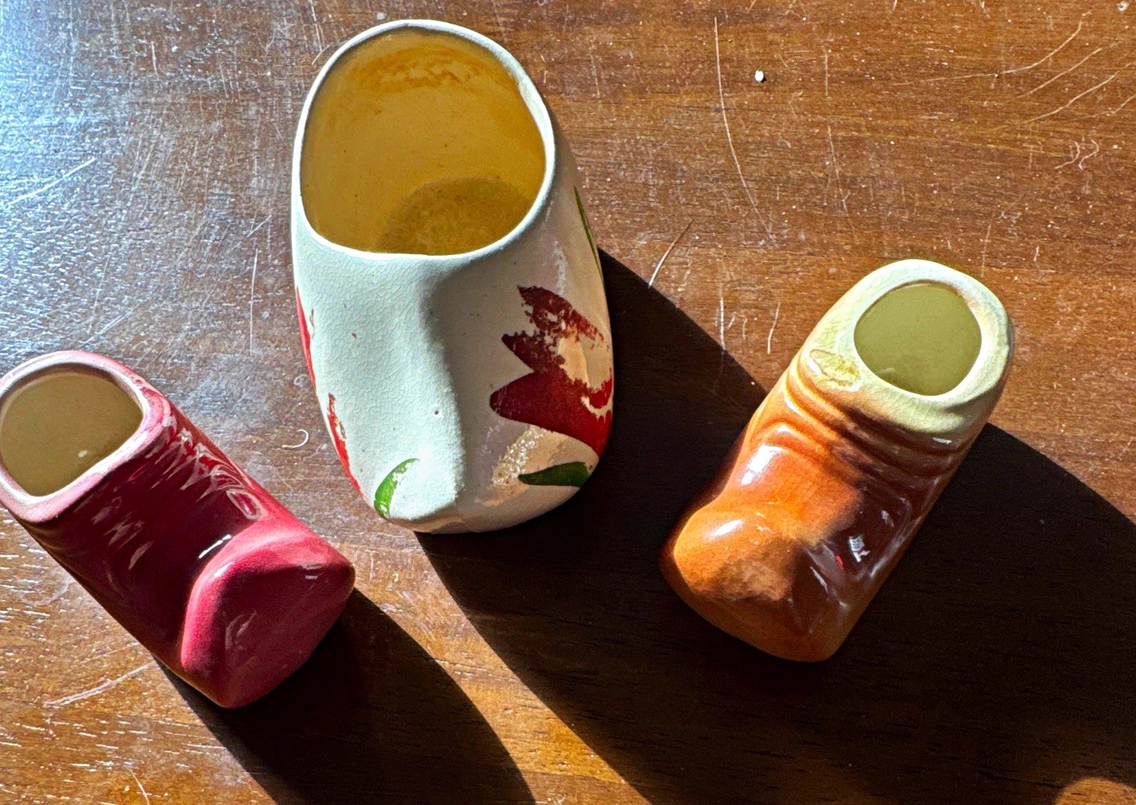 Lot of 3 Mid-Century Ceramic Shoe/Boot Pottery Multicolor Lot of 3 Mid-Century Ceramic Shoe/Boot Pottery Multicolor