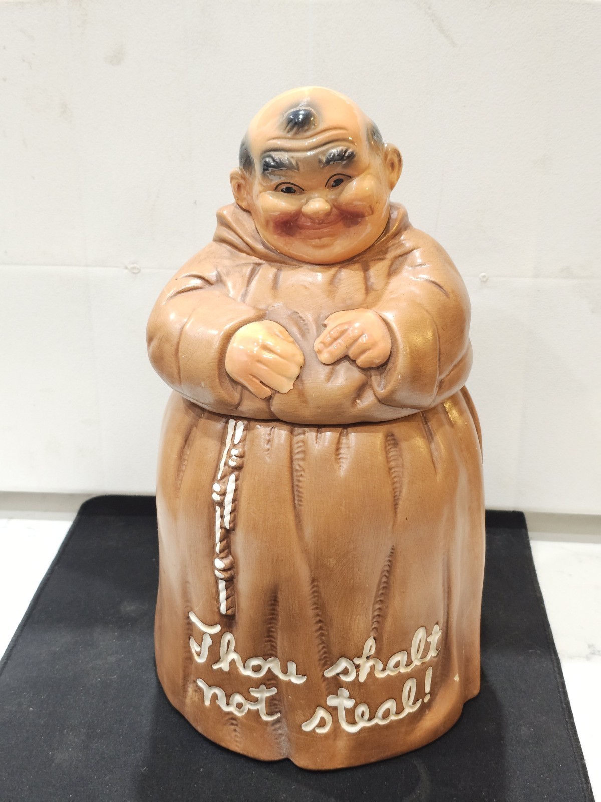 Vintage 1960's Friar Tuck Monk Coin Bank Thou Shalt Not Steal Twin Winton USA Vintage 1960's Friar Tuck Monk Coin Bank Thou Shalt Not Steal Twin Winton USA