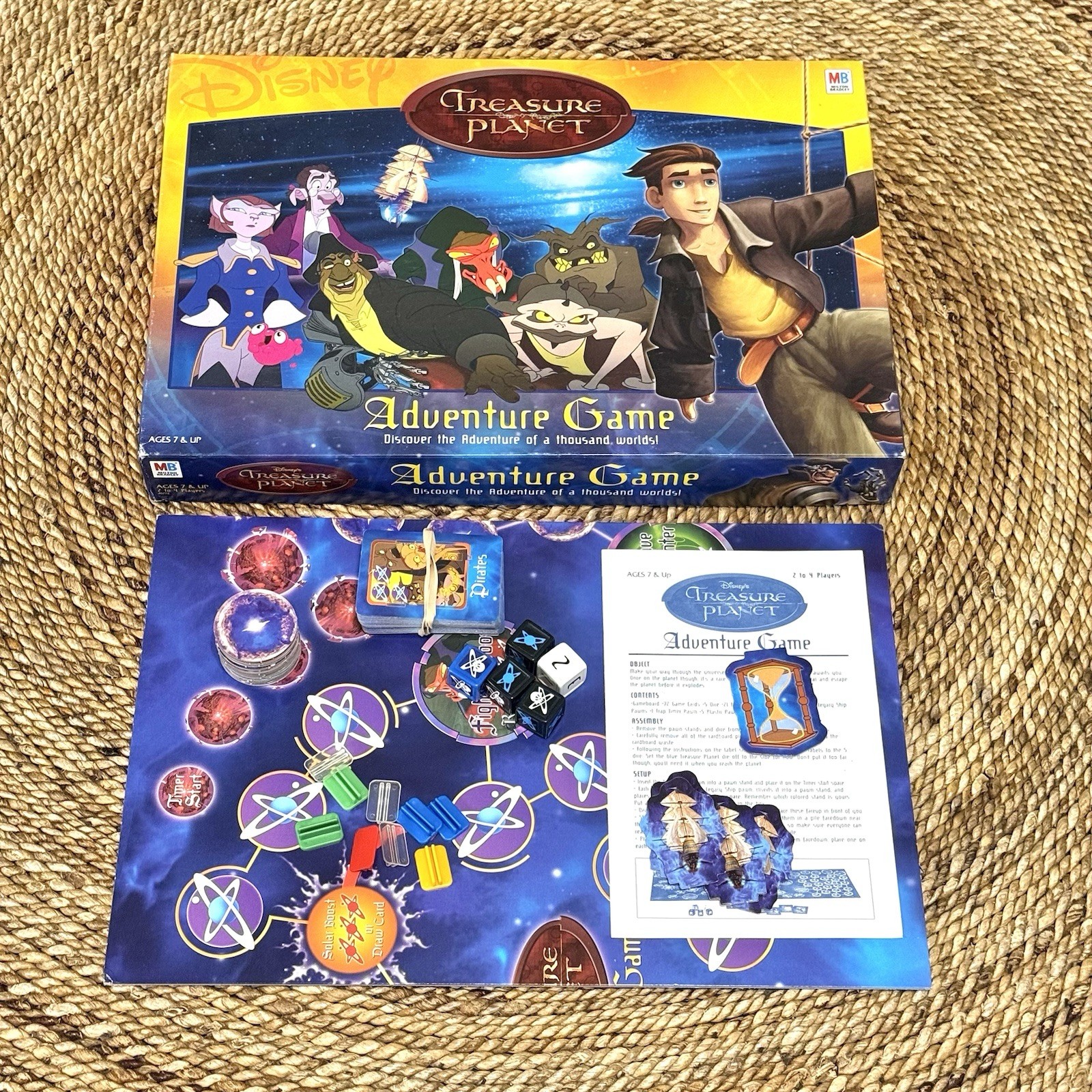 Disney's Treasure Planet Adventure Board Game 2002 Milton Bradley 100% Complete