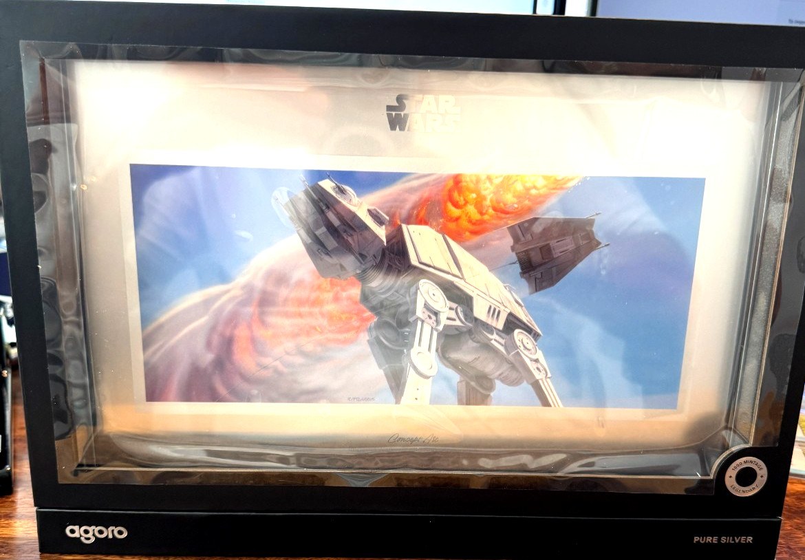 2026  1 oz Silver Foil  Star Wars Art Imperial Walker & Snowspeeder #969/1000