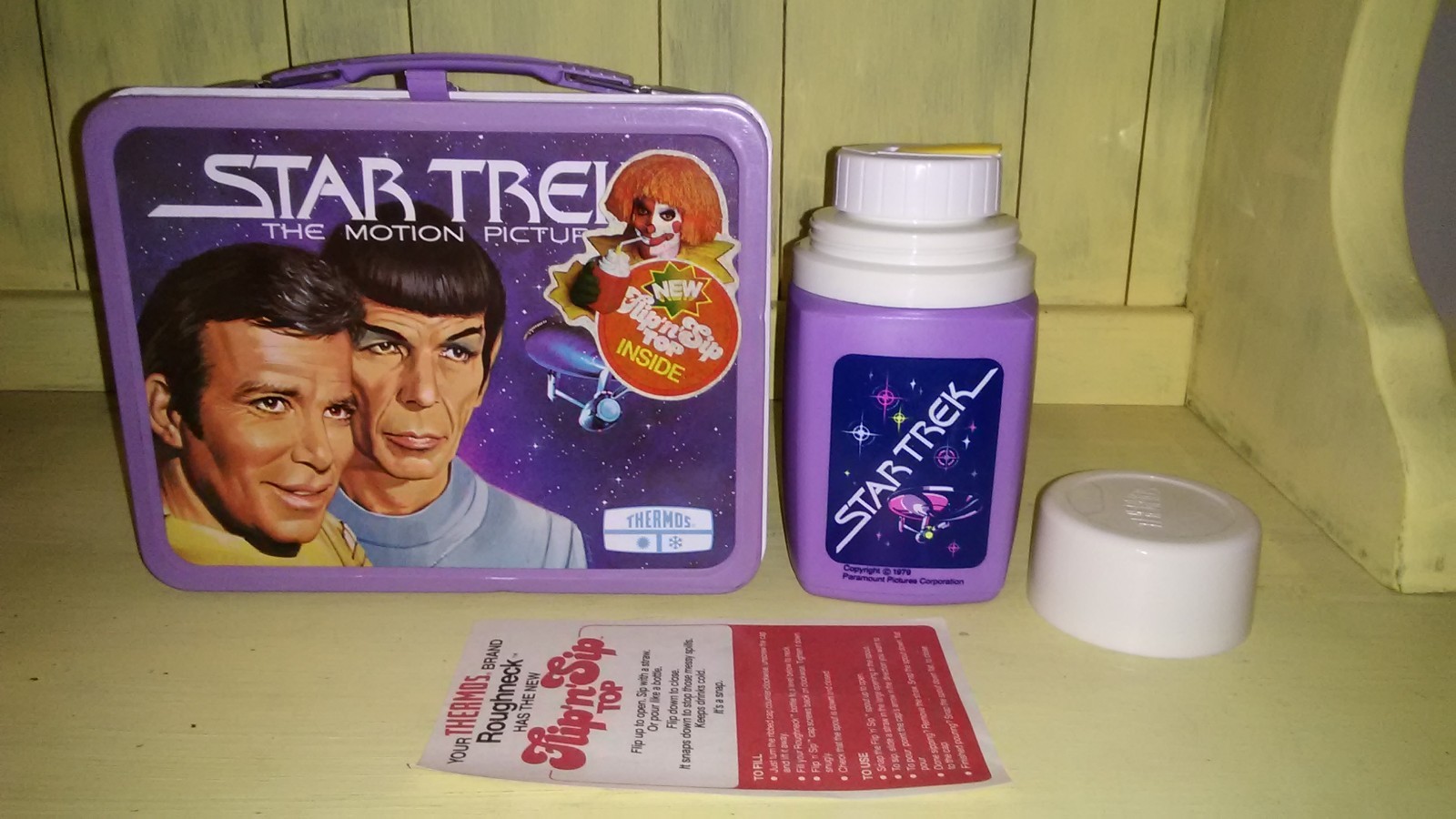 VTG 1979 Star Trek The Motion Picture Lunch Box Thermos New With Price Tag VTG 1979 Star Trek The Motion Picture Lunch Box Thermos New With Price Tag