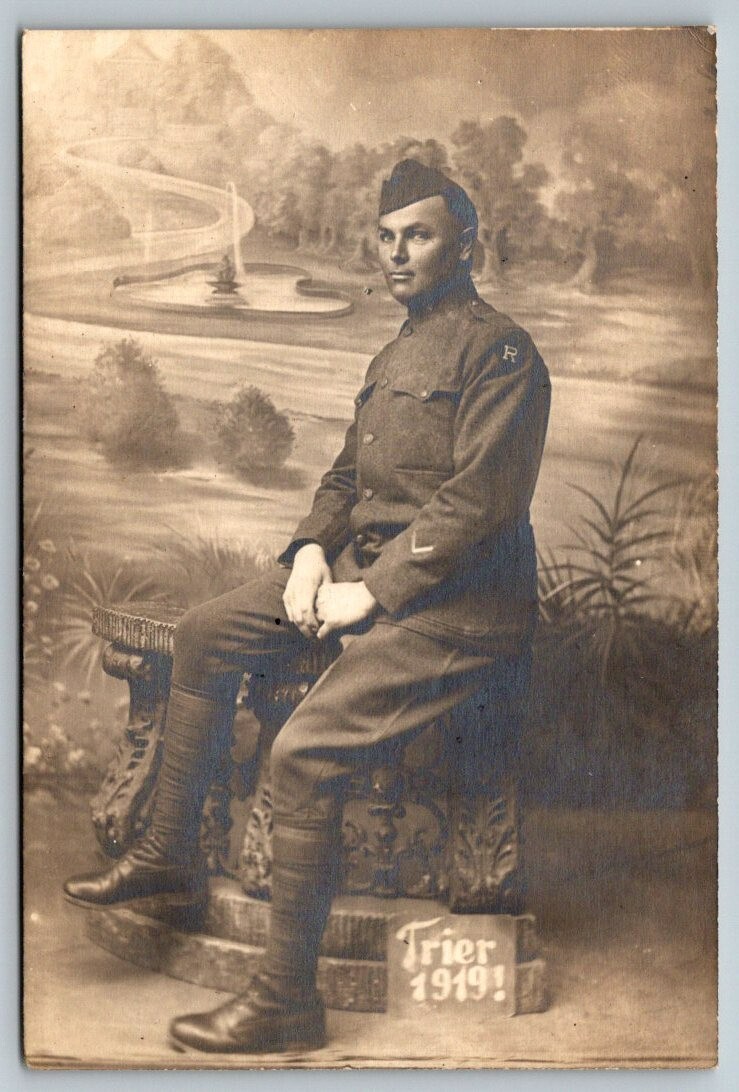RARE RPPC 1919 WW1 US Army Regulating & Railhead Stations Engineer Postcard RARE RPPC 1919 WW1 US Army Regulating & Railhead Stations Engineer Postcard