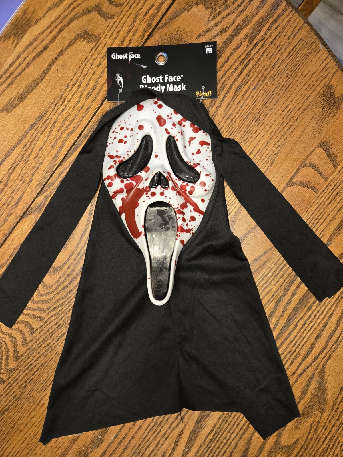 SPIRIT Halloween Bloody Ghostface Adult Size Mask NEW