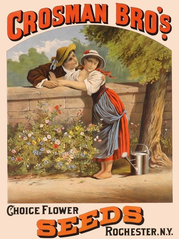 Crosman Bros. Seeds, Rochester NEW Metal Sign: LARGE SIZE 12x16 - 