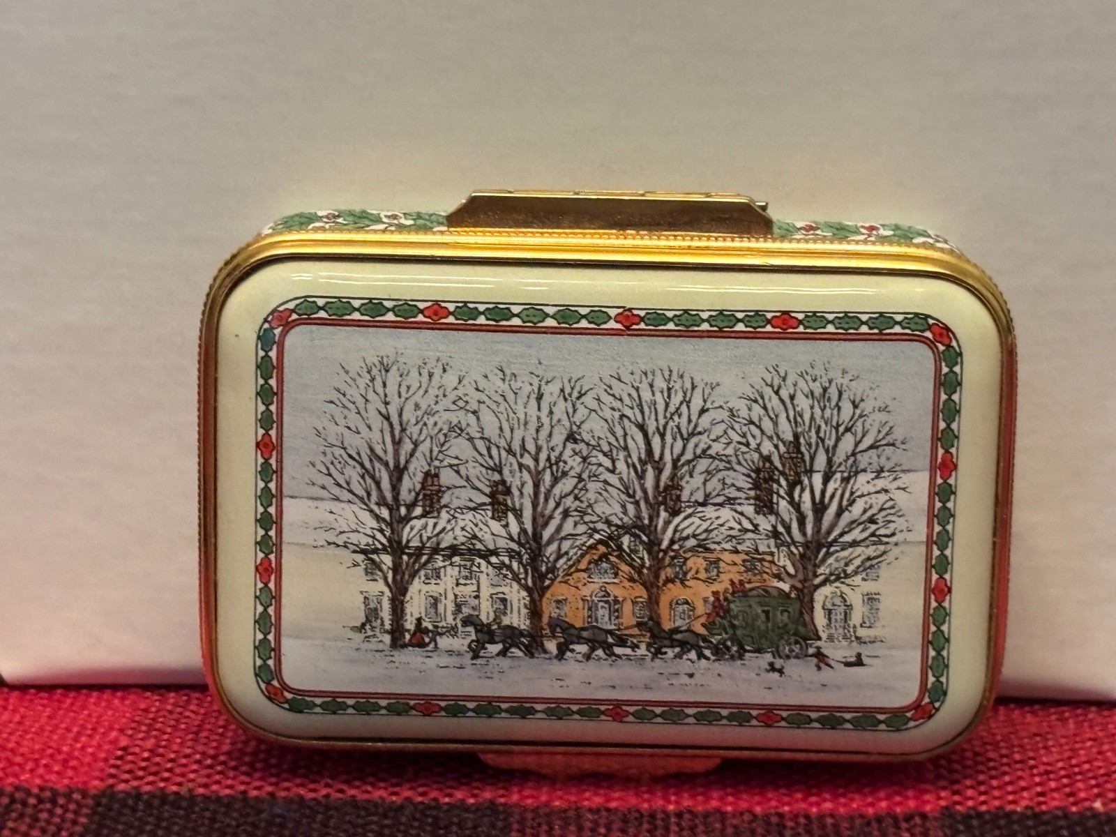 Halcyon Enamel Trinket Box \