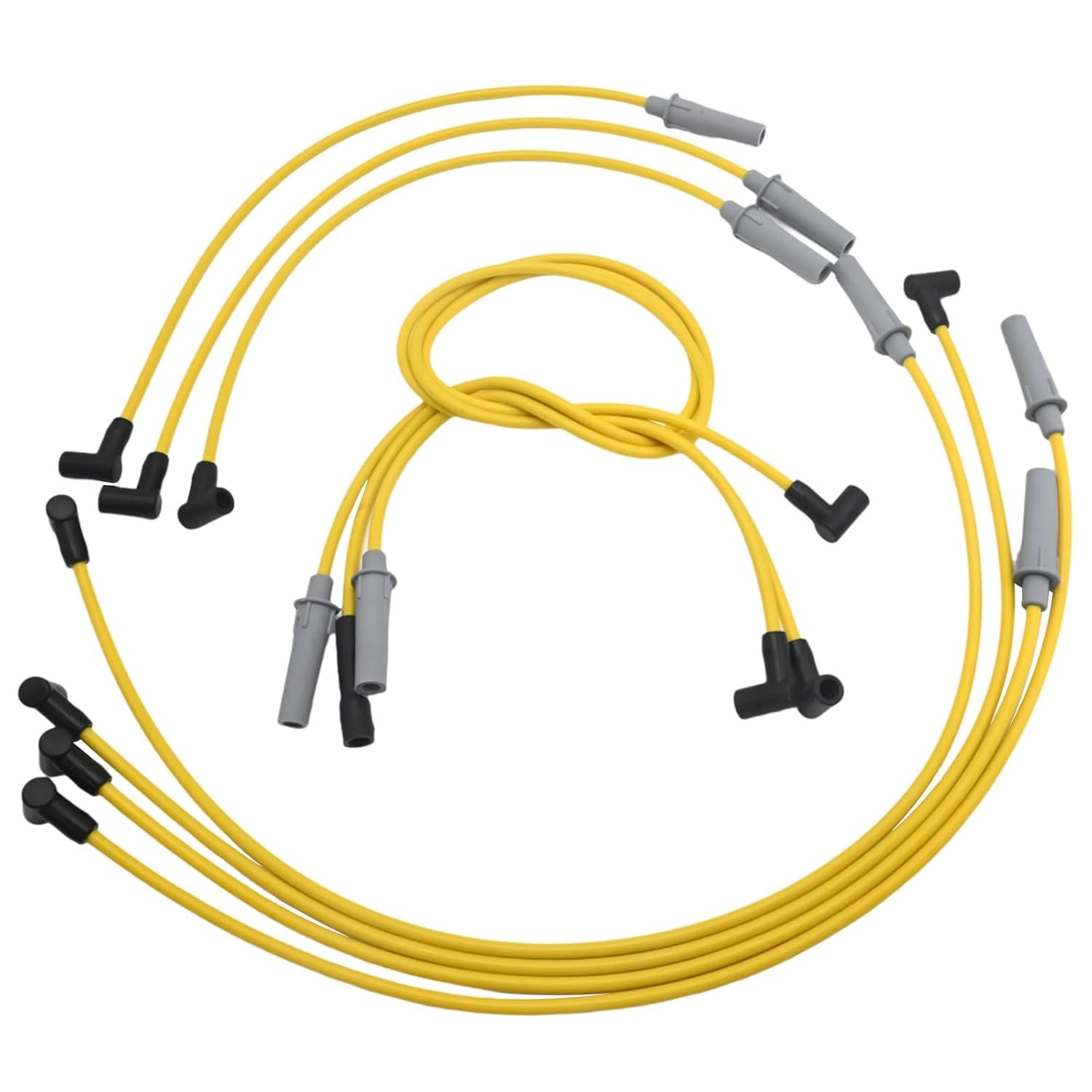 8mm 10Pcs Spark Plug Wire Kit Silicone Coating Replacement for Dodge RAM Replace