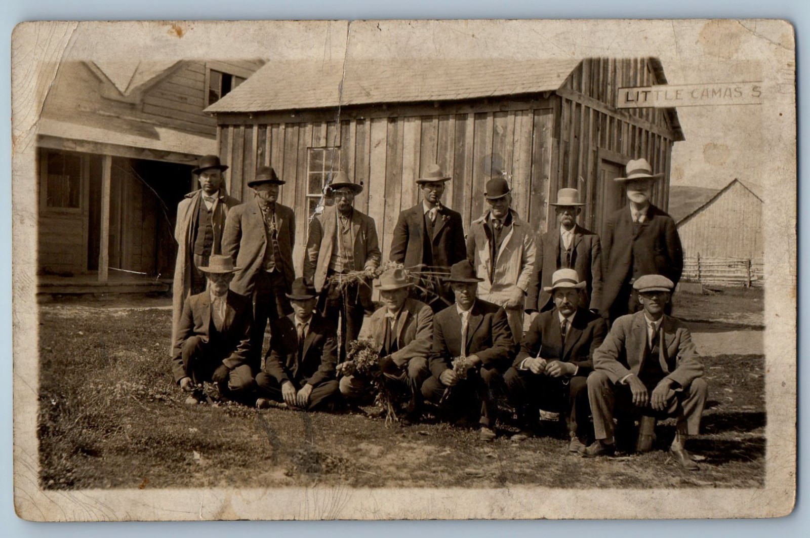 c1910's Men At Little Camas Idaho ID RPPC Photo Posted Antique Postcard c1910's Men At Little Camas Idaho ID RPPC Photo Posted Antique Postcard