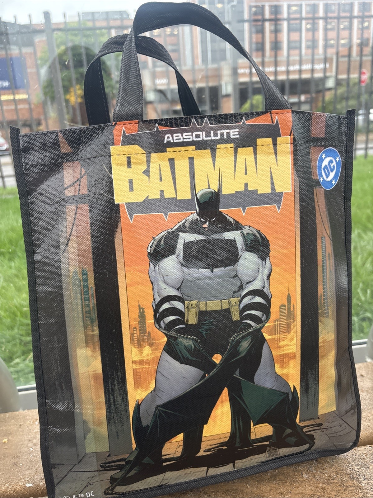 Absolute Batman DC Reusable Tote Bag  (2026) Dual Sided Graphics New In Stock