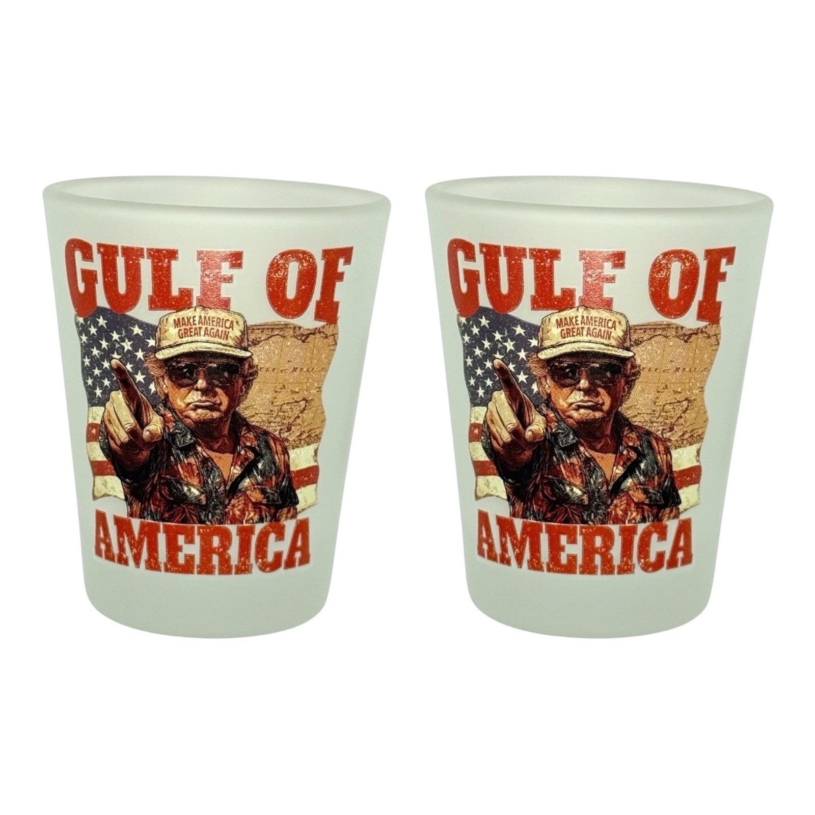 Gulf of America - Funny Shot Glasses (Set of 2) Gulf of America - Funny Shot Glasses (Set of 2)