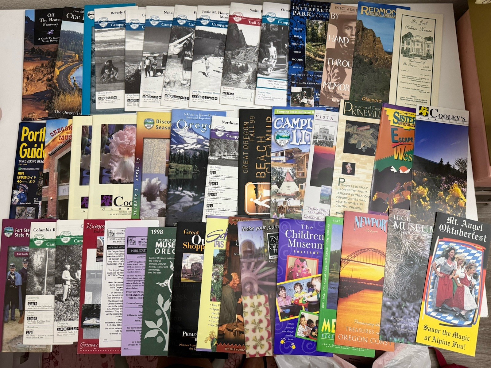 Vintage 1990s Oregon Travel Brochures Maps Guides Tourism Ephemera Lot