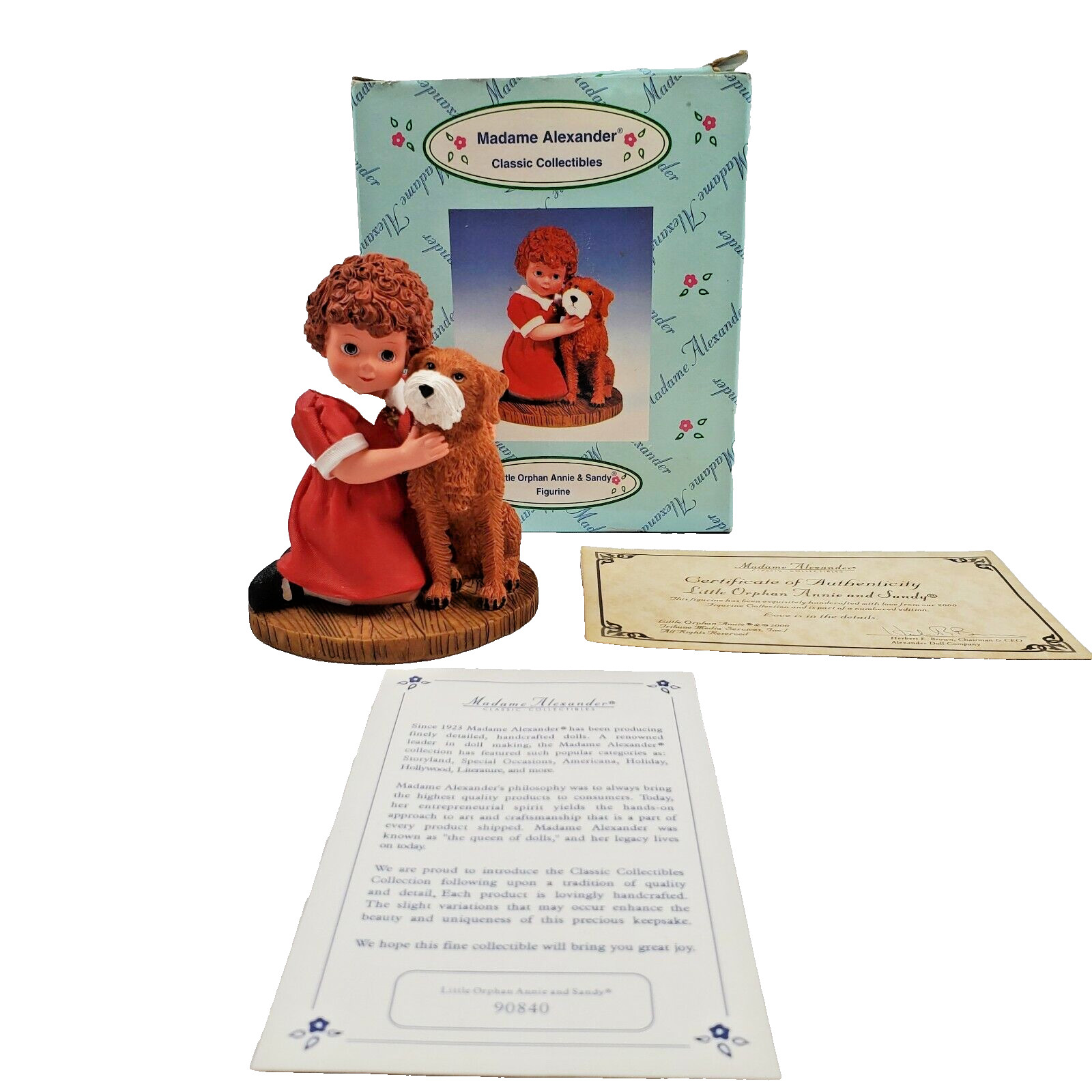 Vintage Madame Alexander Little Orphan Annie And Sandy Collectible Figurine Vintage Madame Alexander Little Orphan Annie And Sandy Collectible Figurine