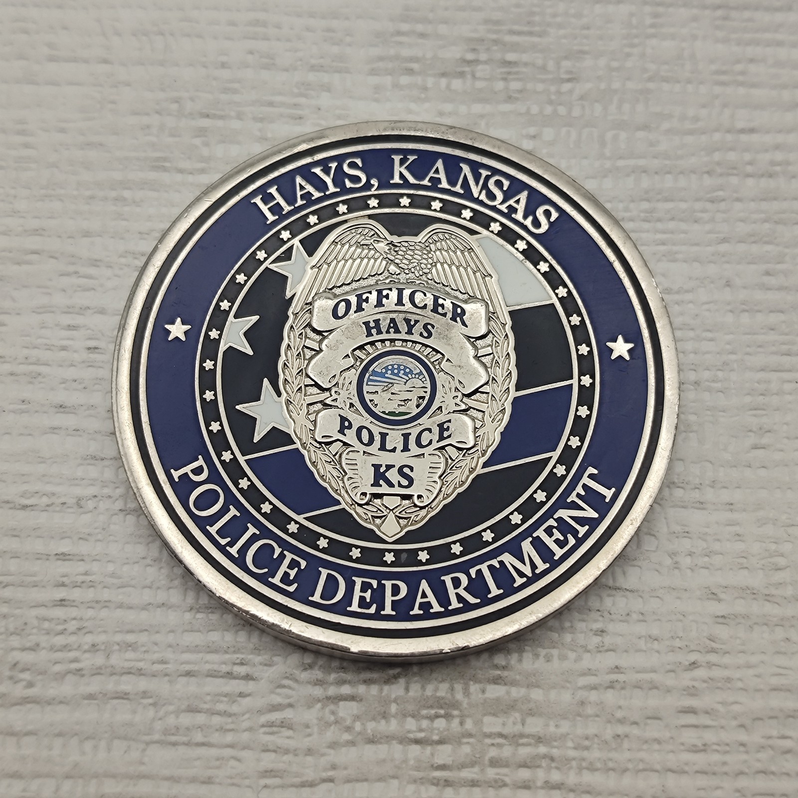 Hays Kansas Police Challenge Coin Fort Hays