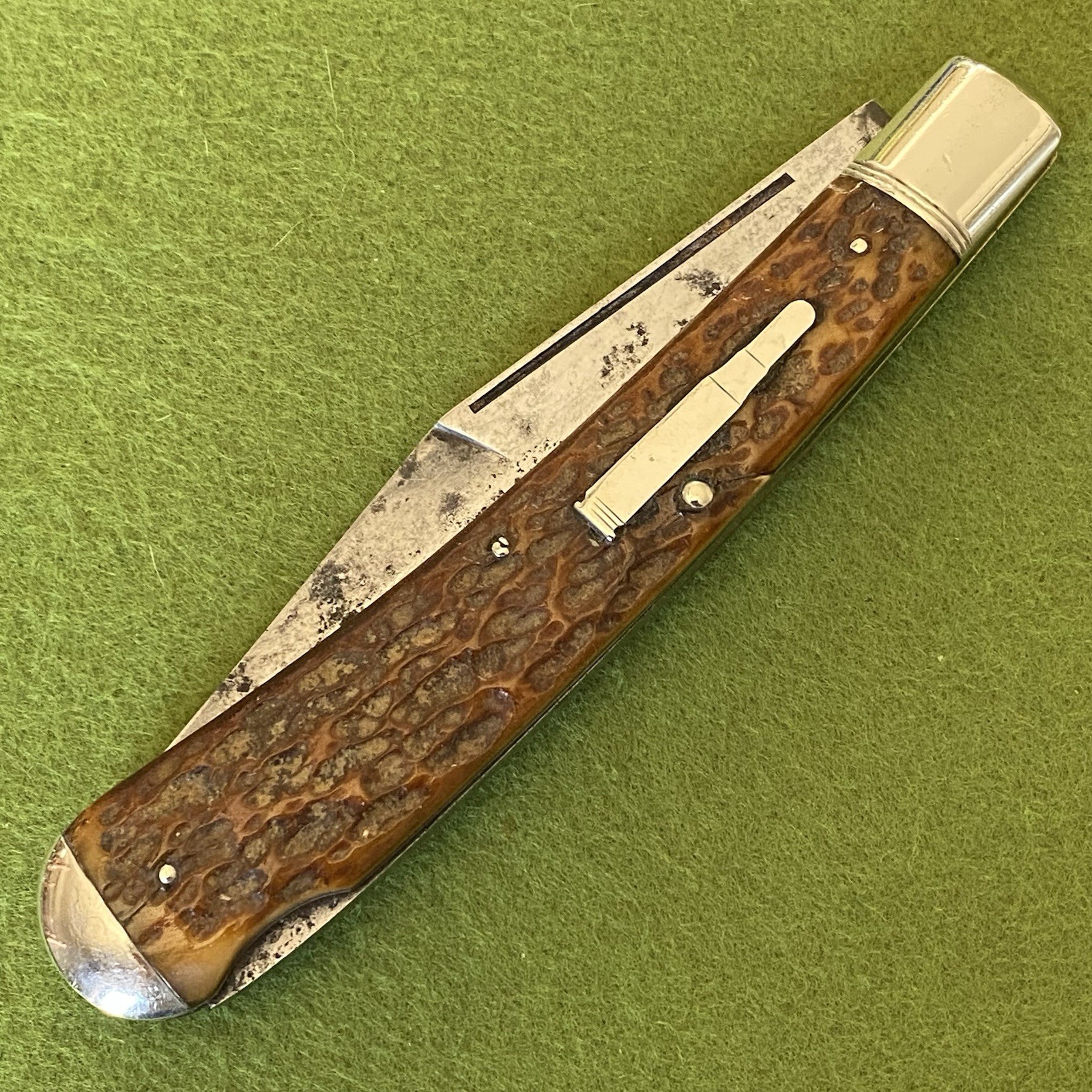 Old Vintage Remington UMC R1253 Lockback Banana Trapper Bullet Pocket Knife