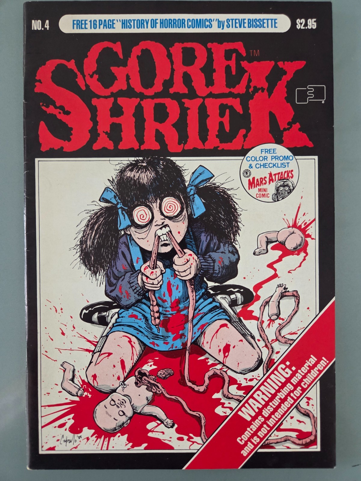 GORE SHRIEK #4 (1988) FANTACO COMICS HORROR 1ST GREG CAPULLO COVER RARE NICE