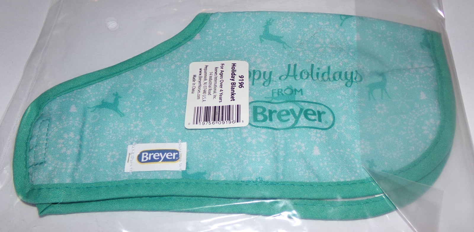 Breyer Traditional HOLIDAY BLANKET - Reindeer Design 2022 Brand New.