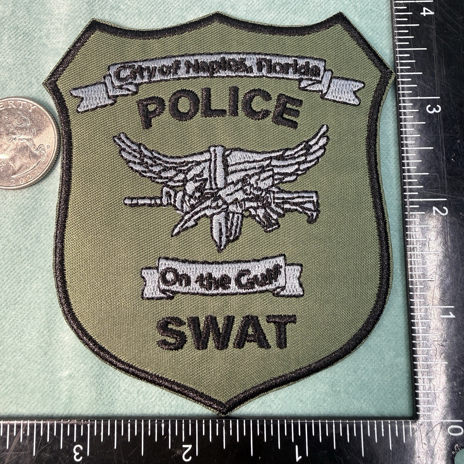 Naples, FL SWAT POLICE Department DEPT PD SHOULDER Iron-On PATCH SHERIFF LEO Naples, FL SWAT POLICE Department DEPT PD SHOULDER Iron-On PATCH SHERIFF LEO