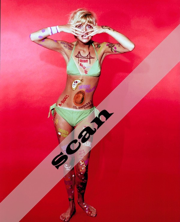 Goldie Hawn in bikini & body paint LAUGH -IN Go Go dancer 8X10 PHOTO #A071