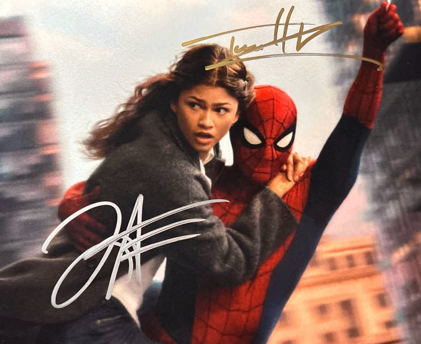 Zendaya, Tom Holland Signed SPIDER-MAN Authentic Original Autographs 8x10 Zendaya, Tom Holland Signed SPIDER-MAN Authentic Original Autographs 8x10