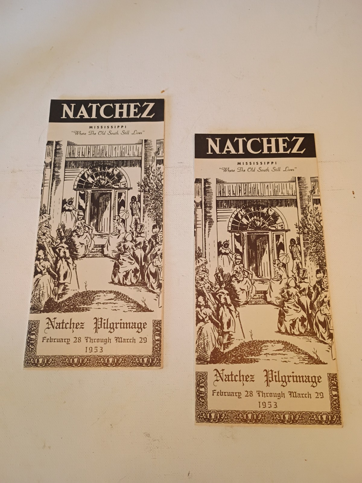 2 Natchez Pilgrimage 1953 Pamphlets Mississippi Feb28th Thru Mar29th 1953 2 Natchez Pilgrimage 1953 Pamphlets Mississippi Feb28th Thru Mar29th 1953
