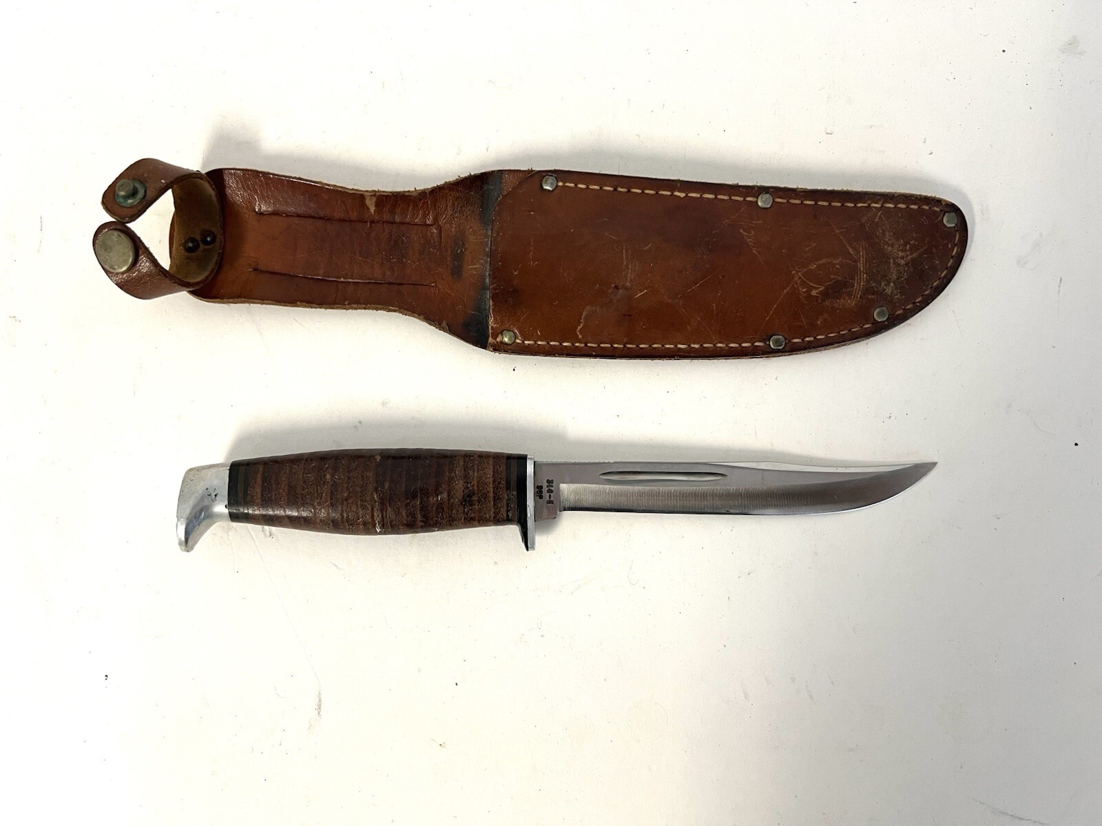 Vintage 1965-80 Case XX 316-5 SSP Fixed Blade Knife Tested XX Razor Edge Sheath