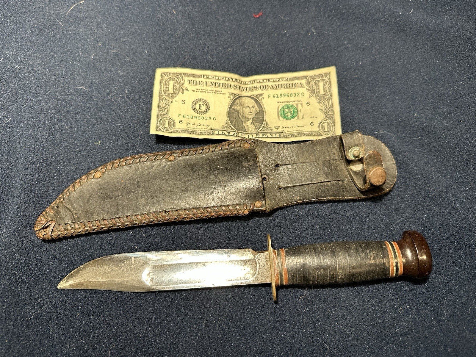 Marbles Ideal Hunting fighting Knife Gladstone Michigan USA Vintage w Sheath