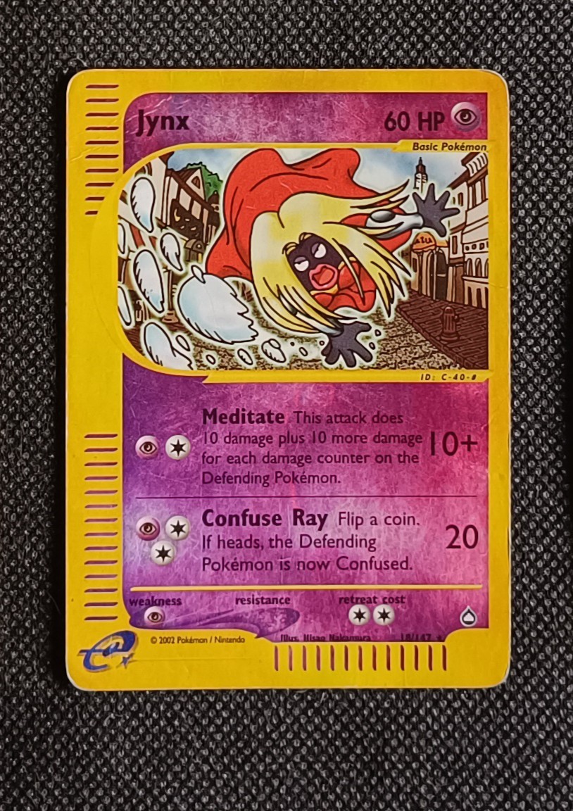 Pokemon Jynx (AQ 18) Aquapolis Reverse holo PL Played ENG