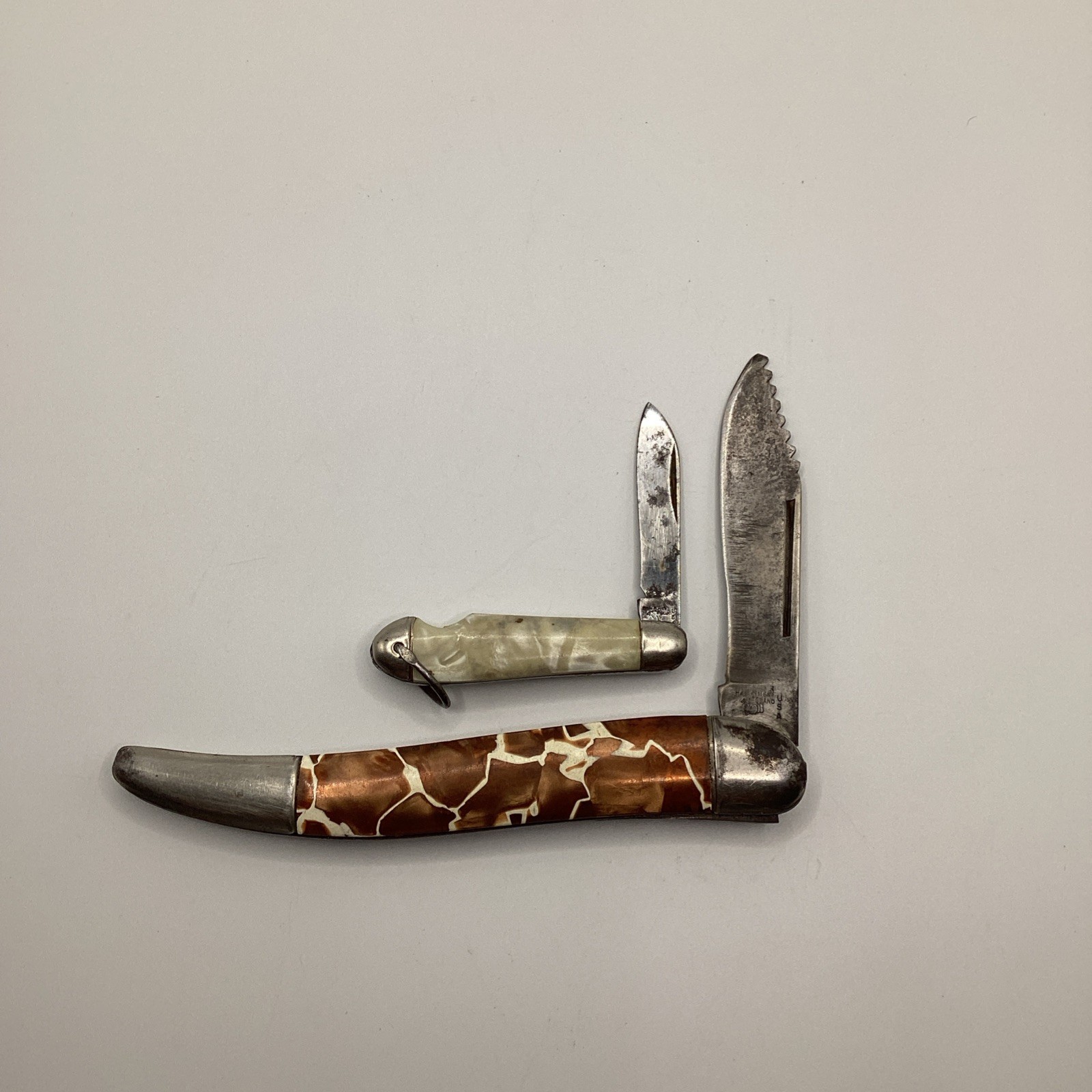 VINTAGE PRE 1954 HAMMER BRAND USA TICKLER TOOTHPICK FOLDING POCKET KNIFE KNIVES