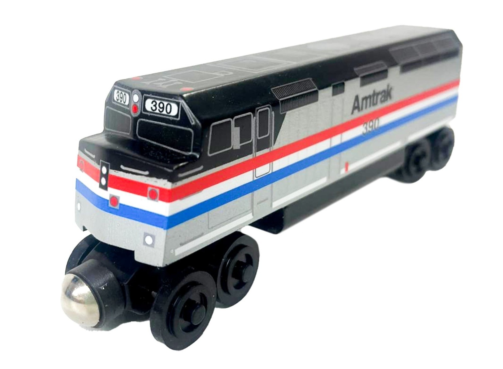 Wooden Amtrak Train GE  EMD F40PH 390 6.25 inch Engine Locomotive Compatible