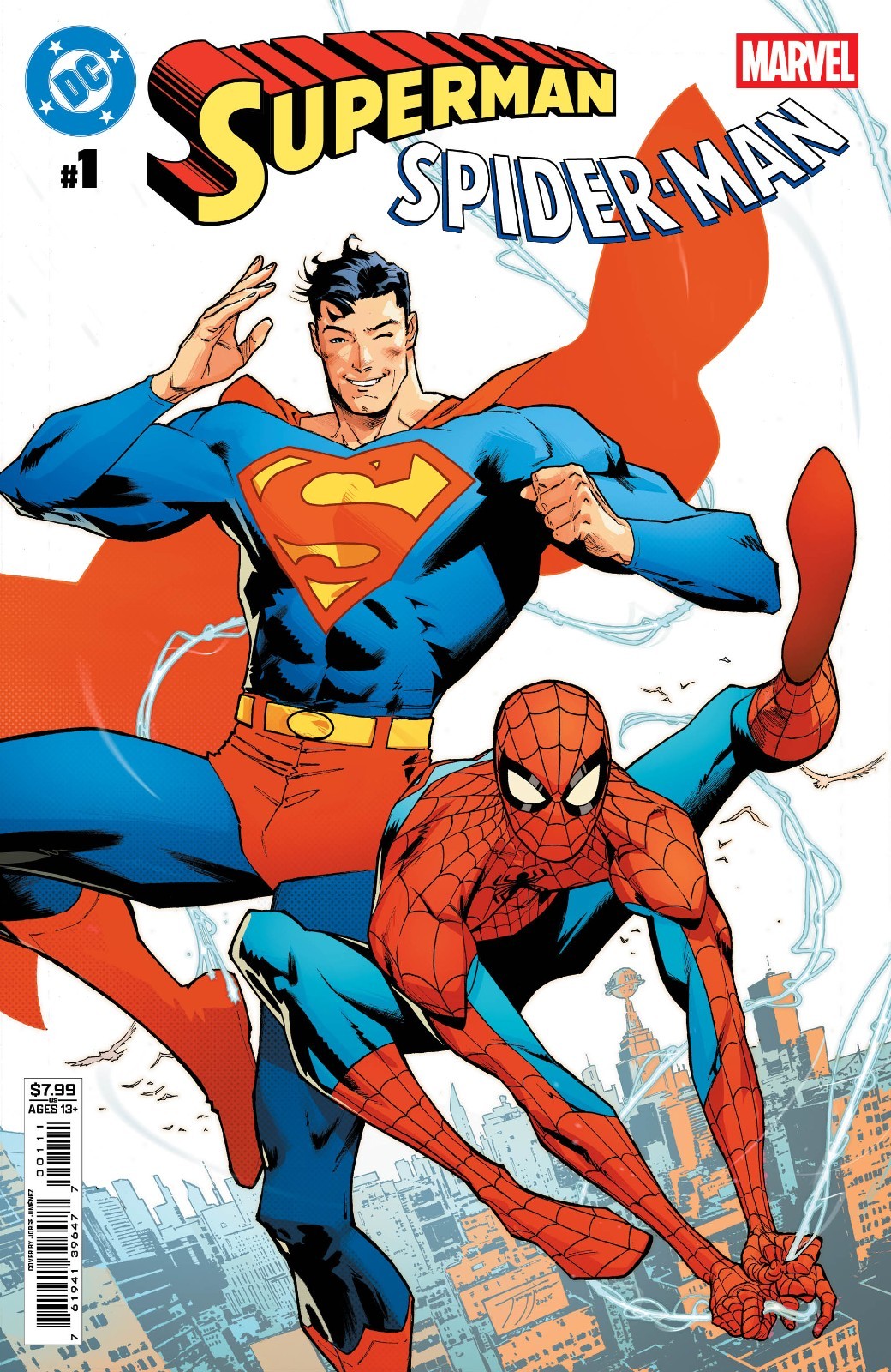 DC Marvel Superman Spider-Man #1 (One Shot) Cover A Jorge Jimenez First Printing DC Marvel Superman Spider-Man #1 (One Shot) Cover A Jorge Jimenez First Printing