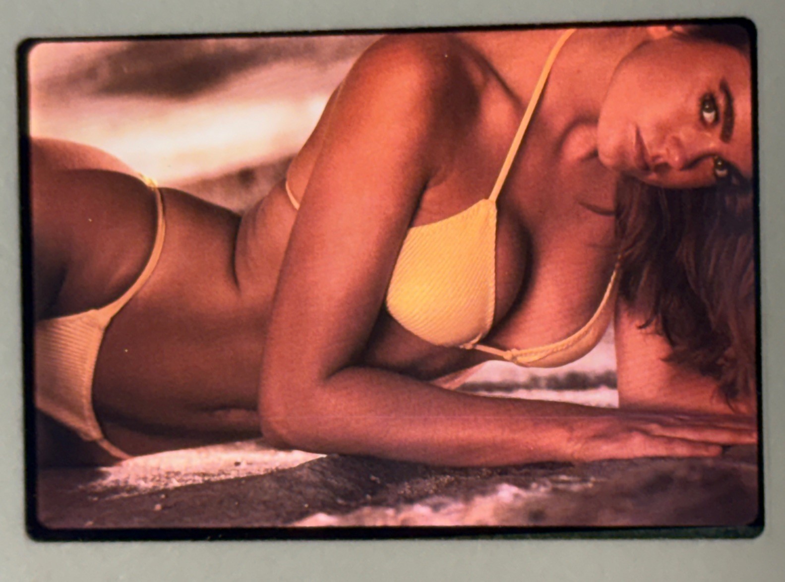 1986 35mm Slide Kathy Ireland Swimsuit Model H31