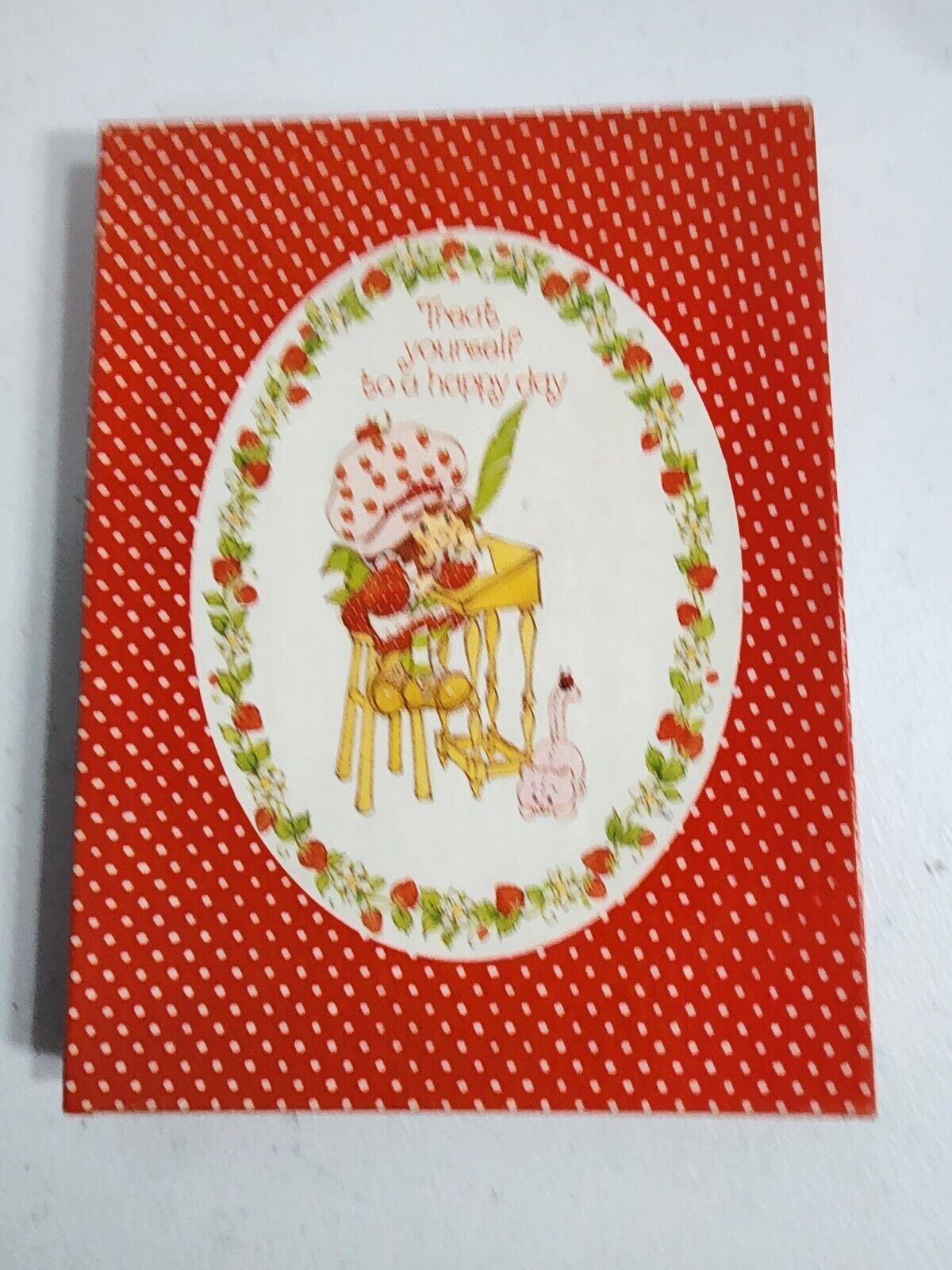 1981 American Greetings Strawberry Shortcake Stationary Happy Day Incomplete