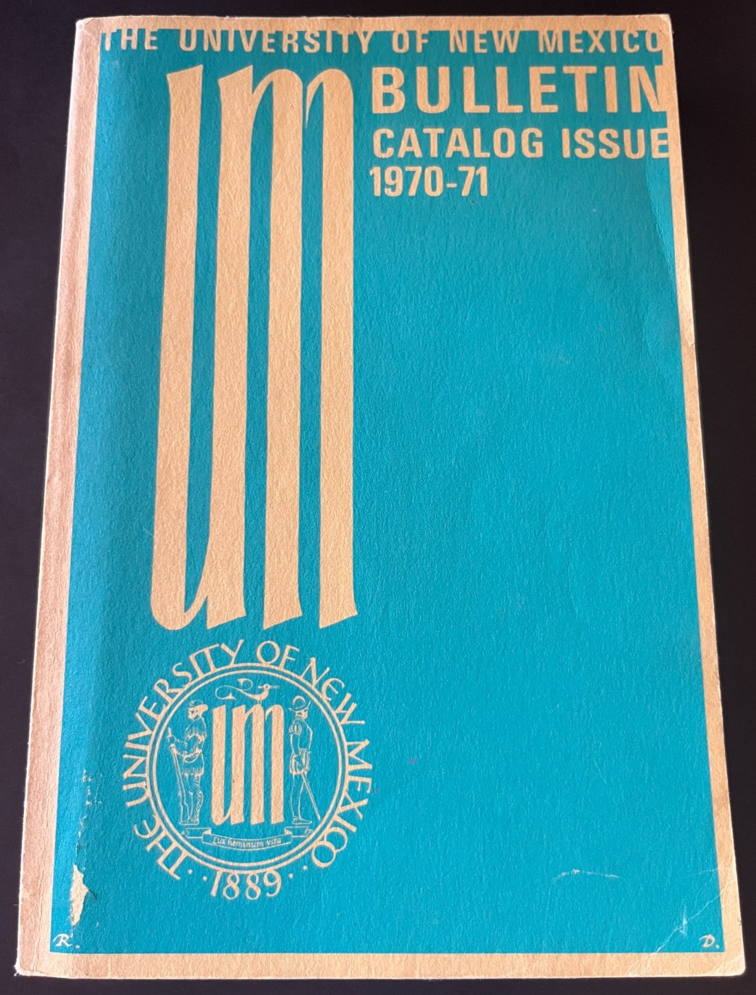 Vintage 1970-71 University of New Mexico Bulletin Course Catalog Issue 1970s