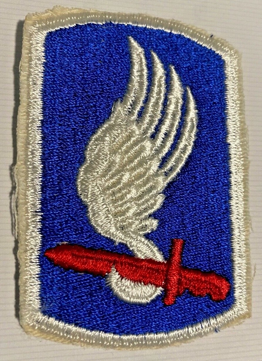 173rd INFANTRY BRIGADE PATCH US ARMY 1960s Vintage Cut Edge (217)